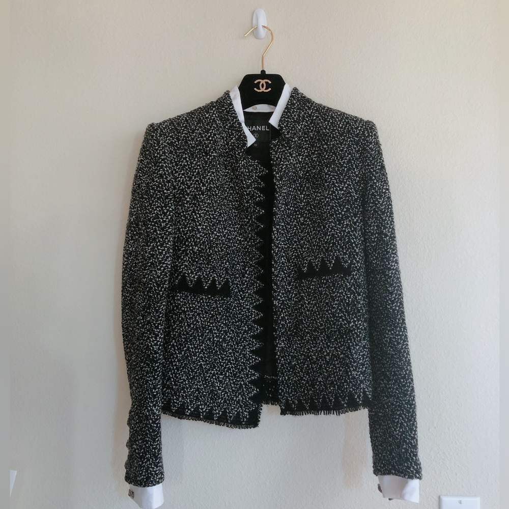 Chanel grey tweed jacket